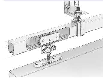 KIT FIXATION RAIL POUR PORTE COULISSANTE